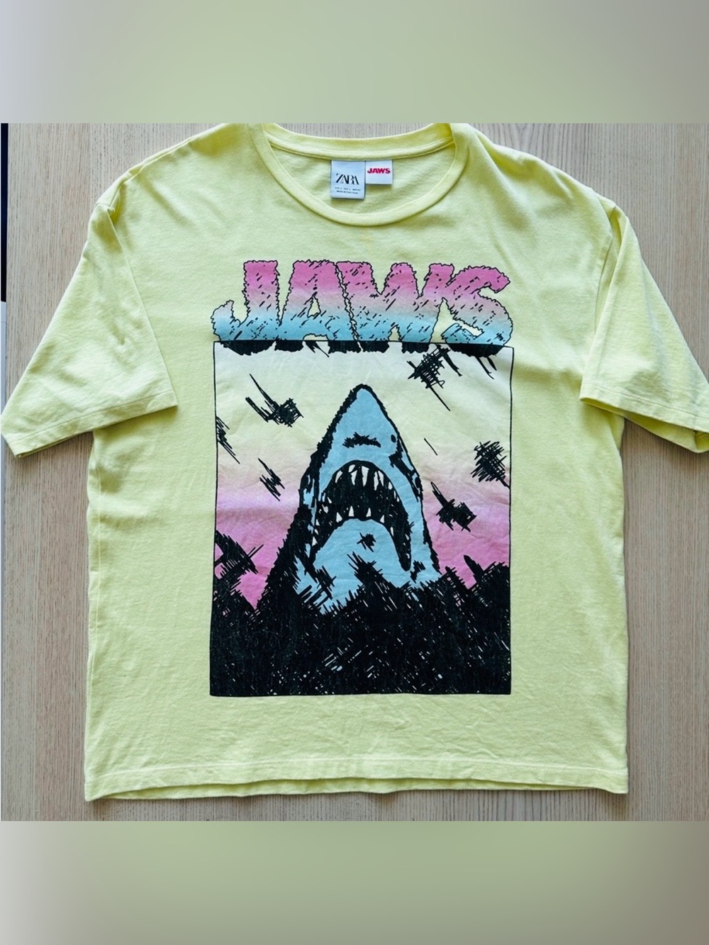 Zara x Jaws Limited Collection T-Shirt Mens Large
